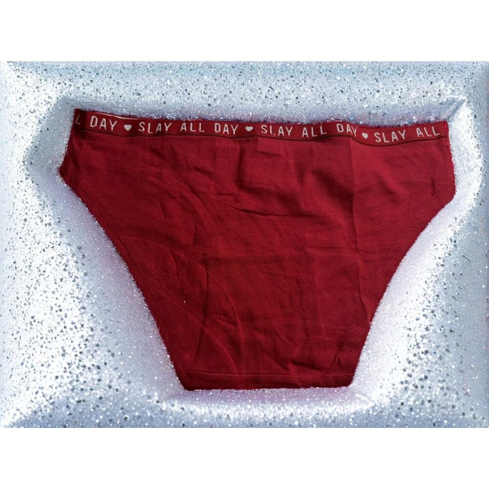 New Bikini Brief Red Slay All Day Small Panties Underwear NWOT